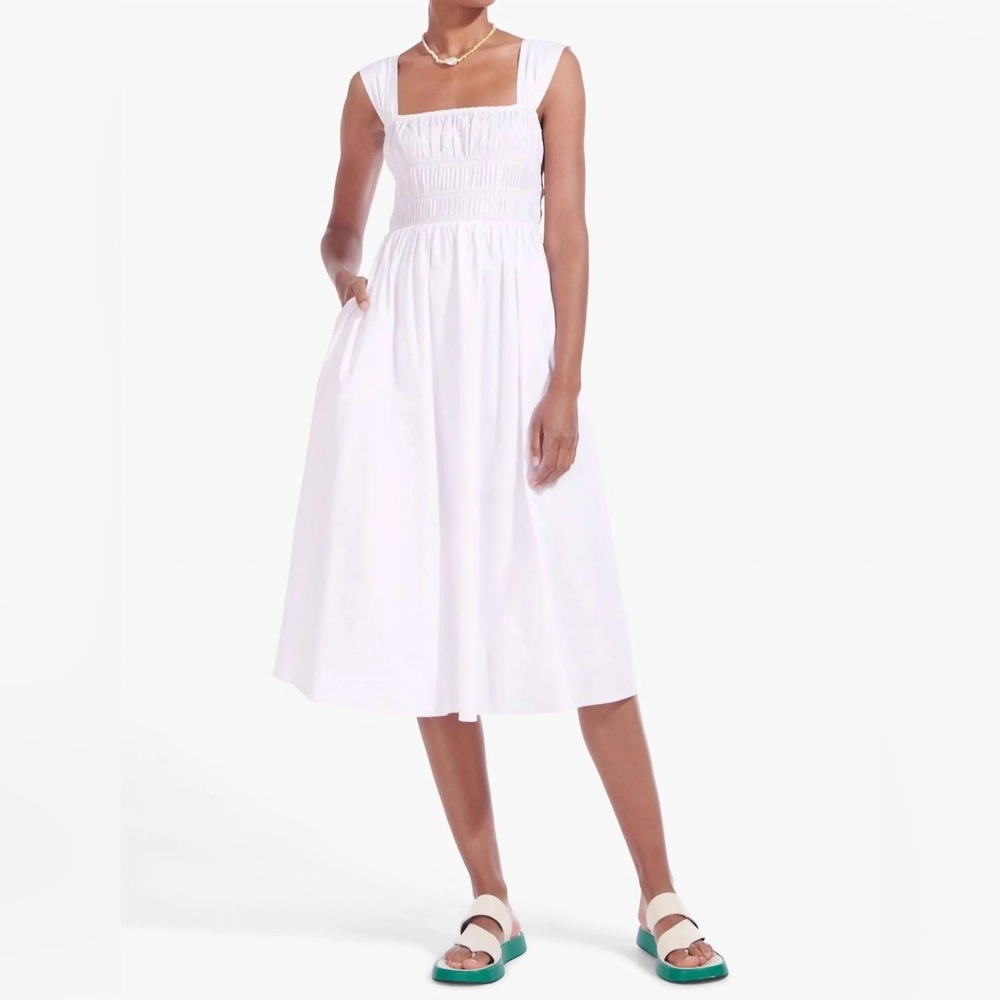 SOLD Staud Ida Midi Dress White XL